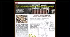 Desktop Screenshot of dickinsoncountygenealogicalsociety.org